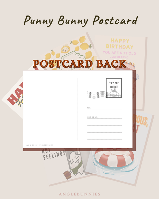 Punny Bunny Postcard
