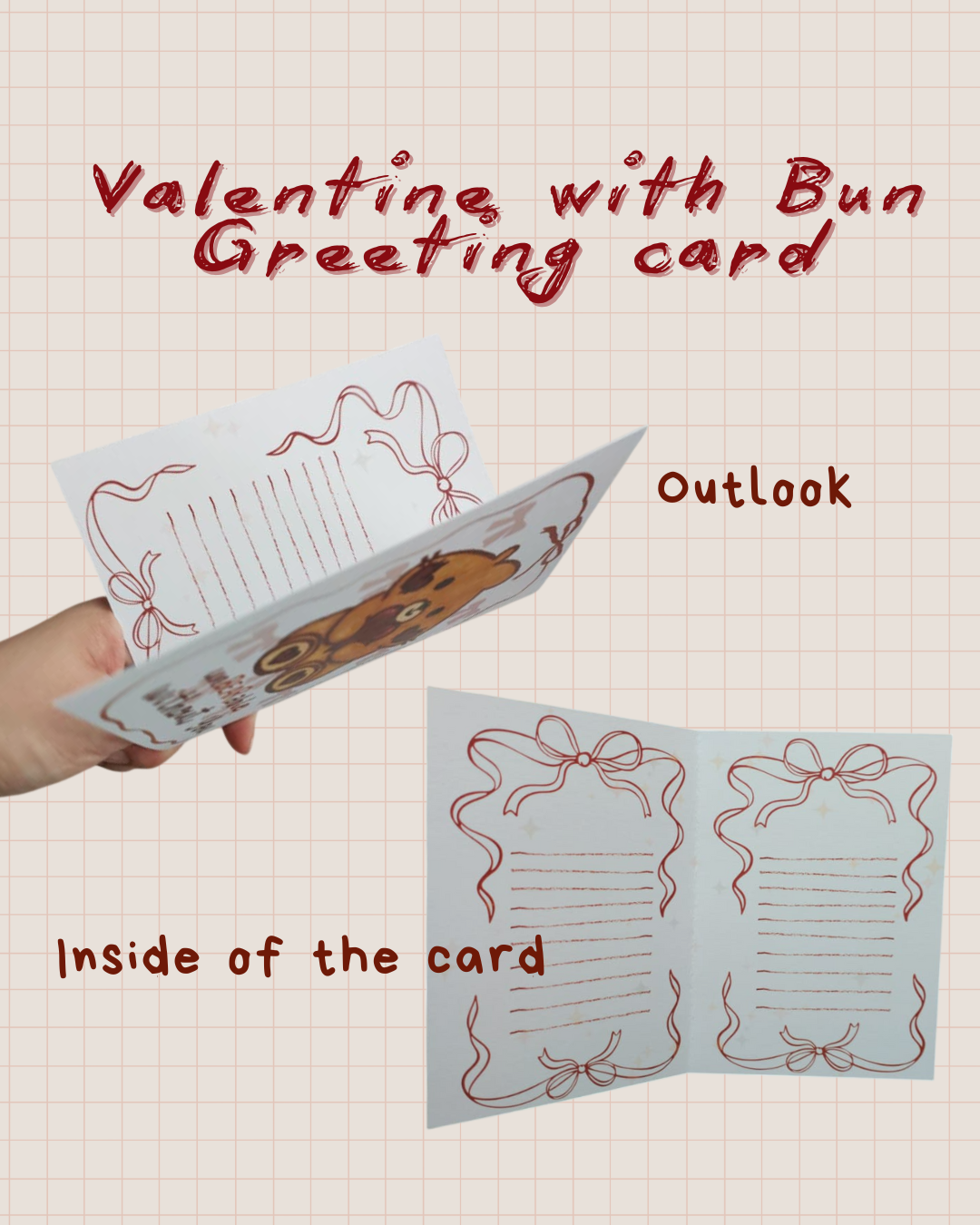 Valentine with Bun Greeting Card