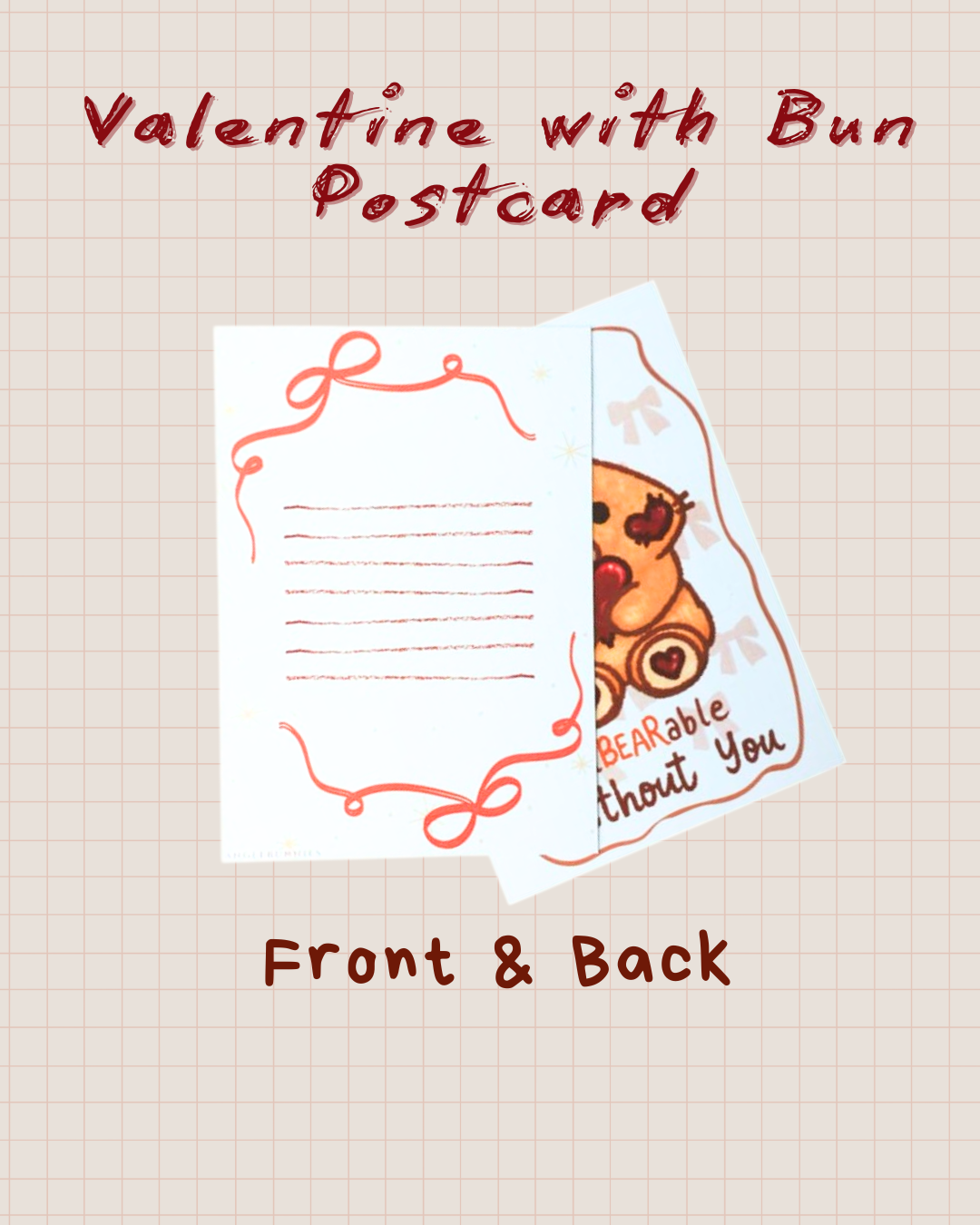 Valentine with Buns Postcards