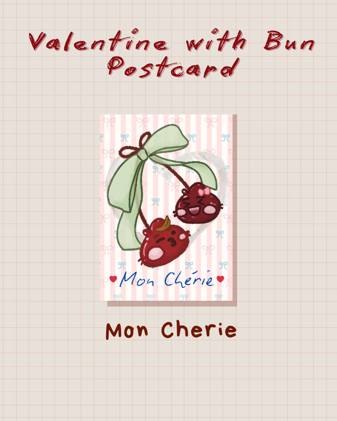 Valentine with Buns Postcards