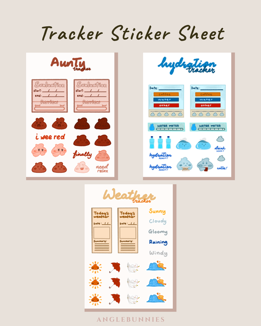 Tracker Sticker Sheet