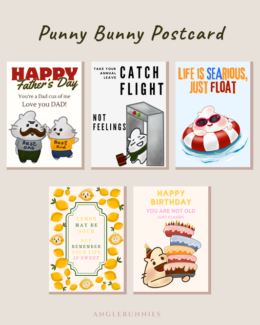 Punny Bunny Postcard