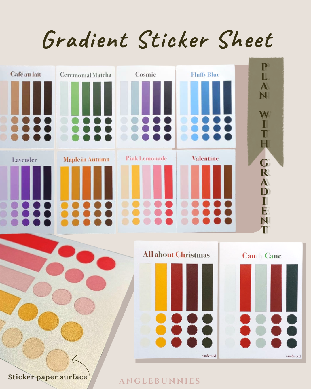 Gradient Sticker Sheet