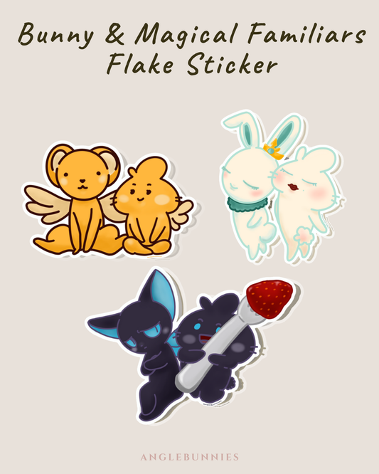 Bunny & Magical Familiars Flake Sticker